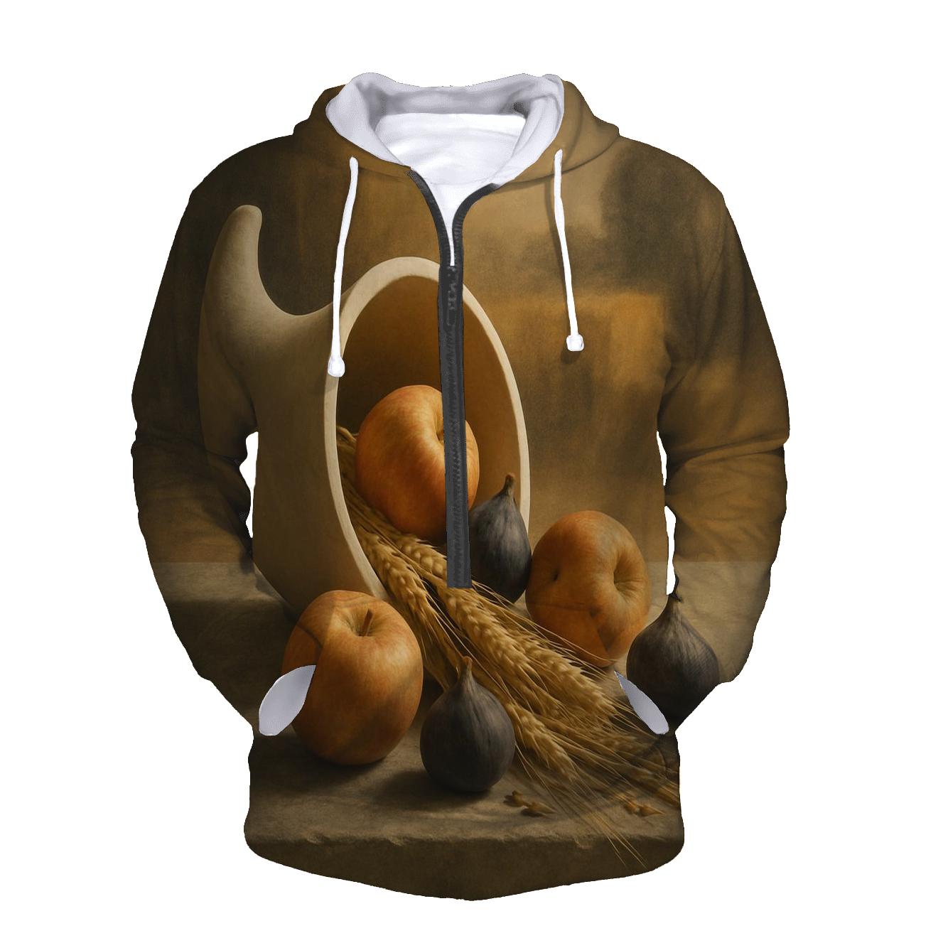 Sunlit Cornucopia On Stone Table custom hoodies