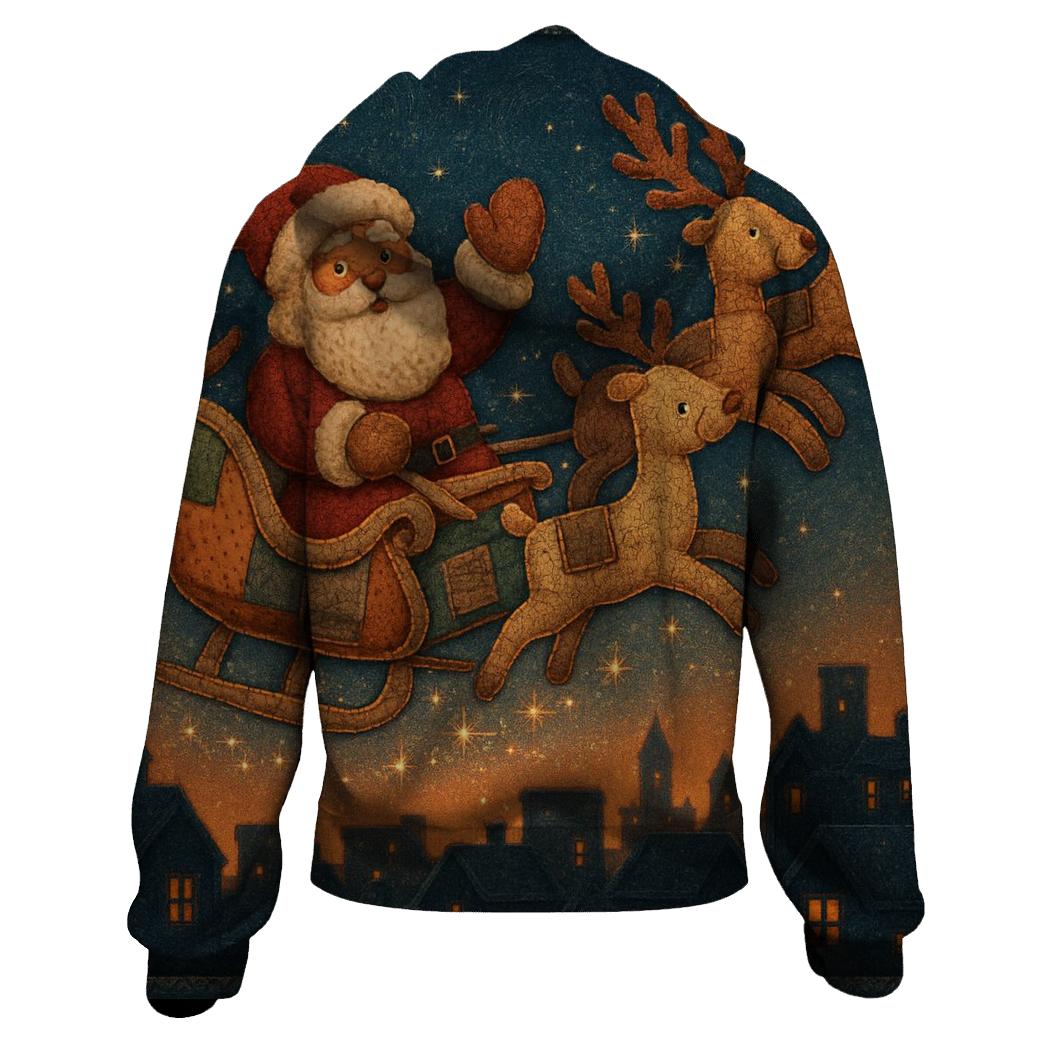 Santa Skyline Sleigh hoodie styles