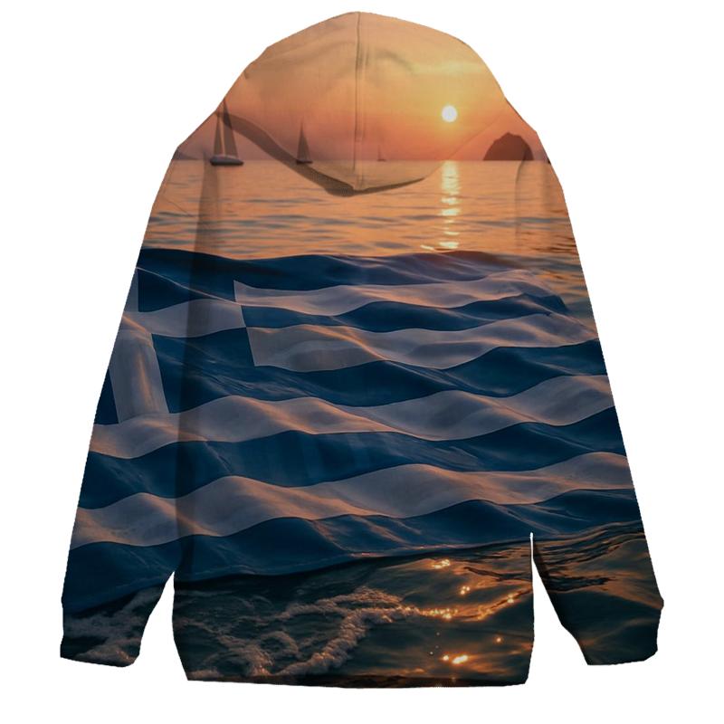 Aegean Flag Tide hoodie styles