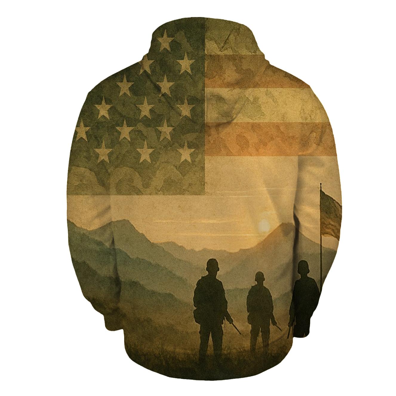 Camouflage Honor Fade premium hoodies