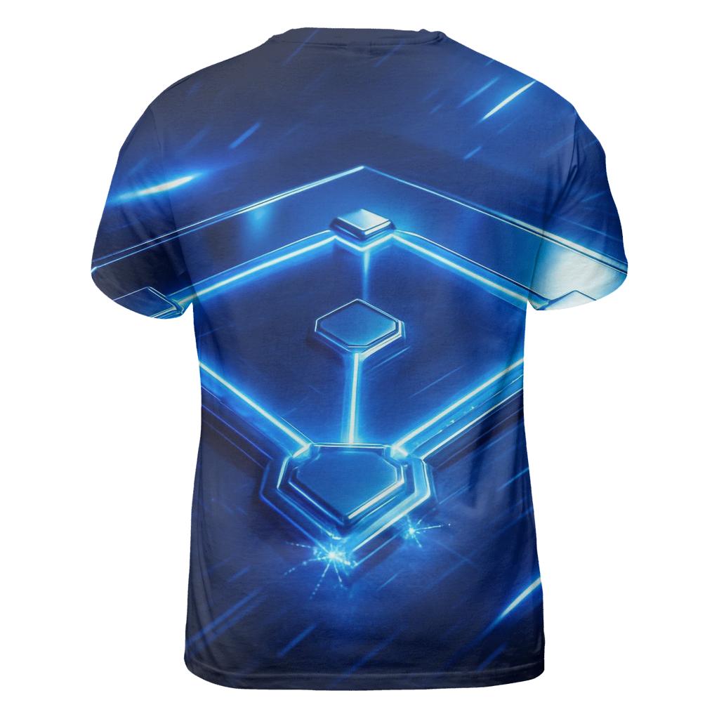 Diamond In Chrome artistic all-over print tops