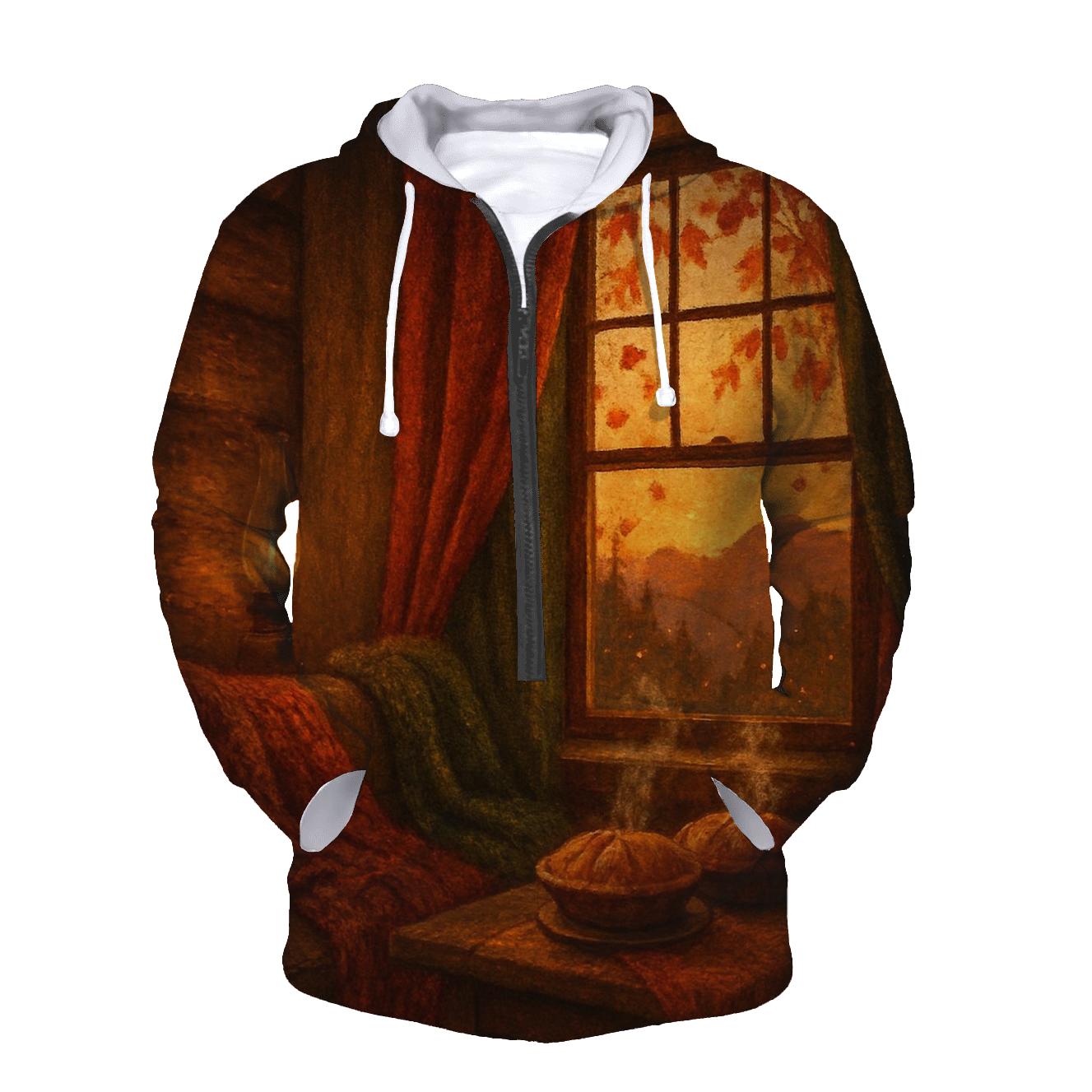 Cozy Cabin Harvest Nook designer hoodies