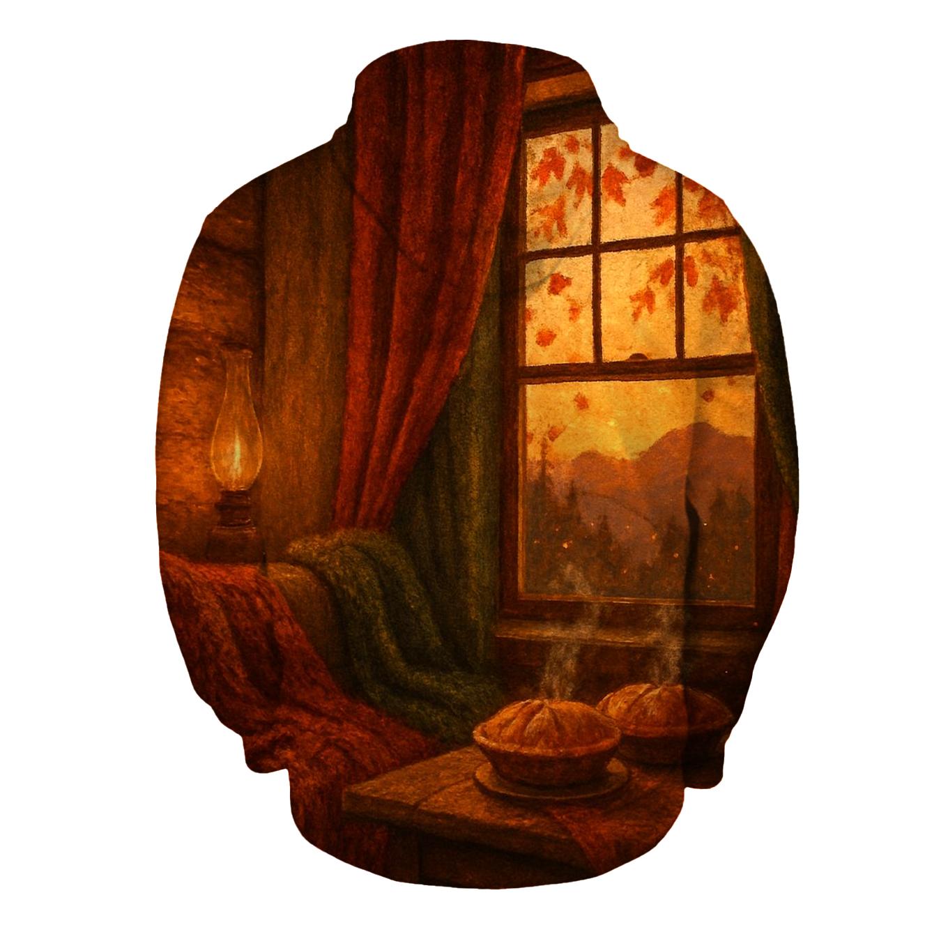 Cozy Cabin Harvest Nook designer hoodies