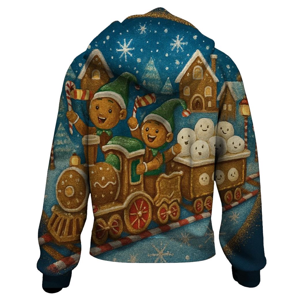 Gingerbread Train Party hoodie designs