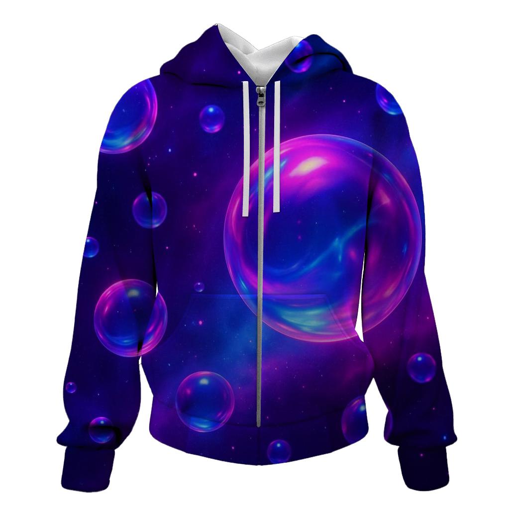 Neon Orb Drift graphic hoodies