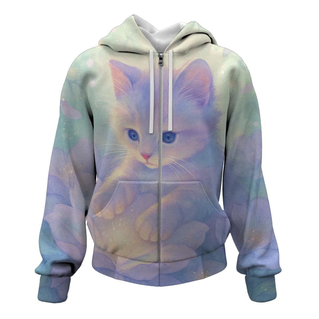 Botanical Dream Purring graphic hoodies
