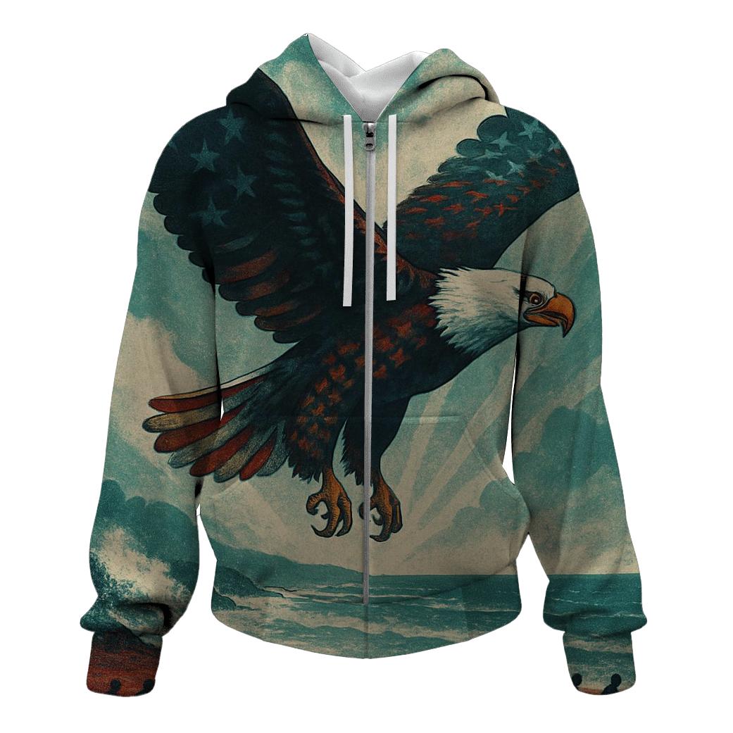 Patriot Wing printed hoodies
