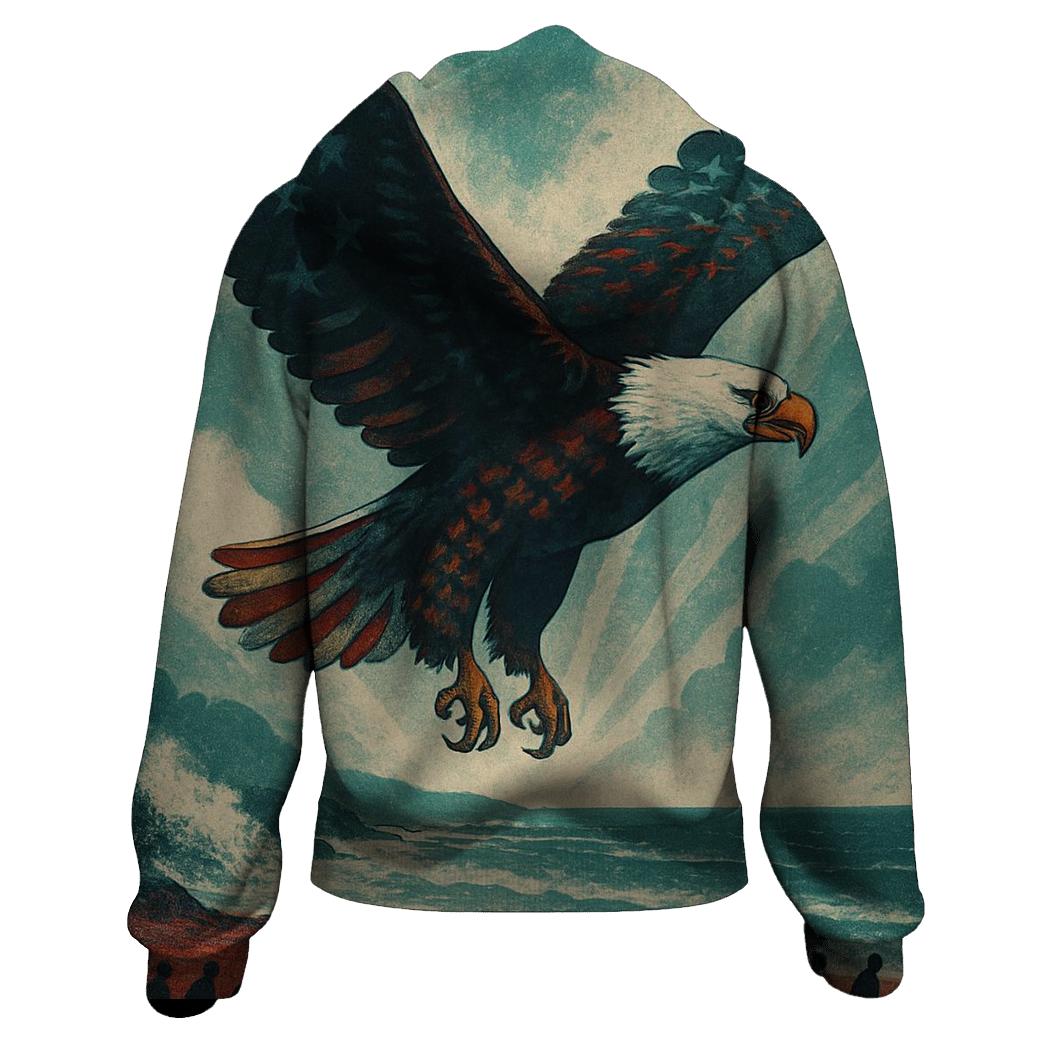 Patriot Wing printed hoodies
