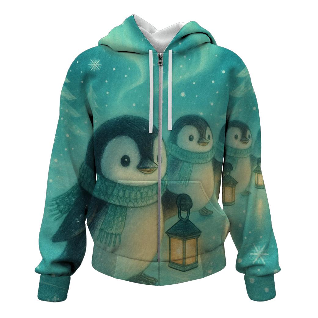 Penguin Lantern Parade pullover hoodies