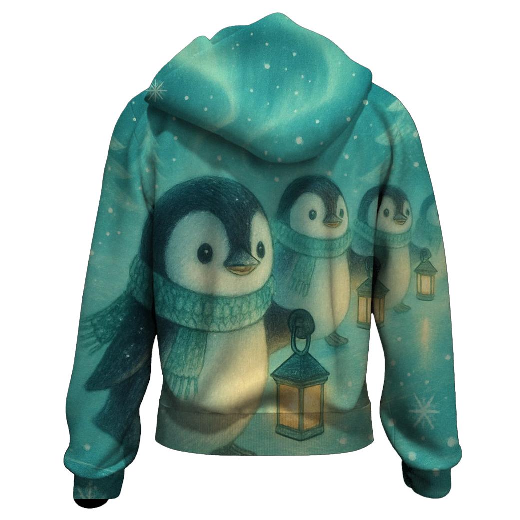 Penguin Lantern Parade pullover hoodies