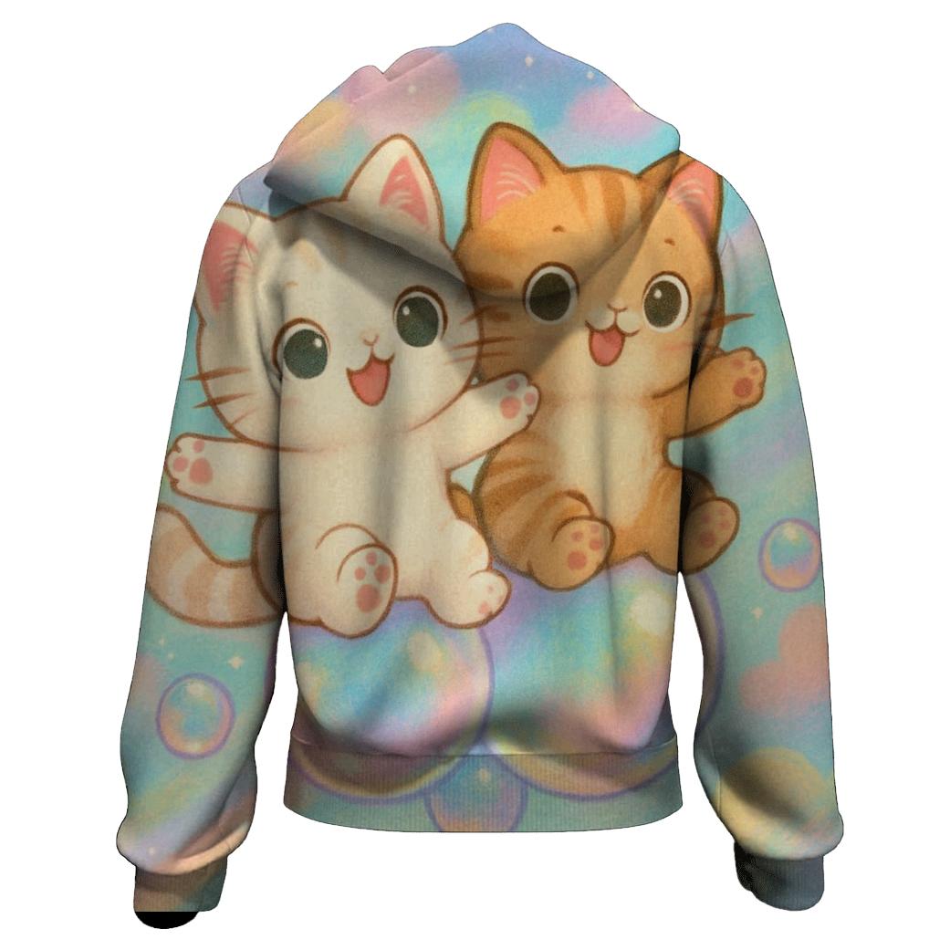 Rainbow Bubble Floaters graphic hoodies