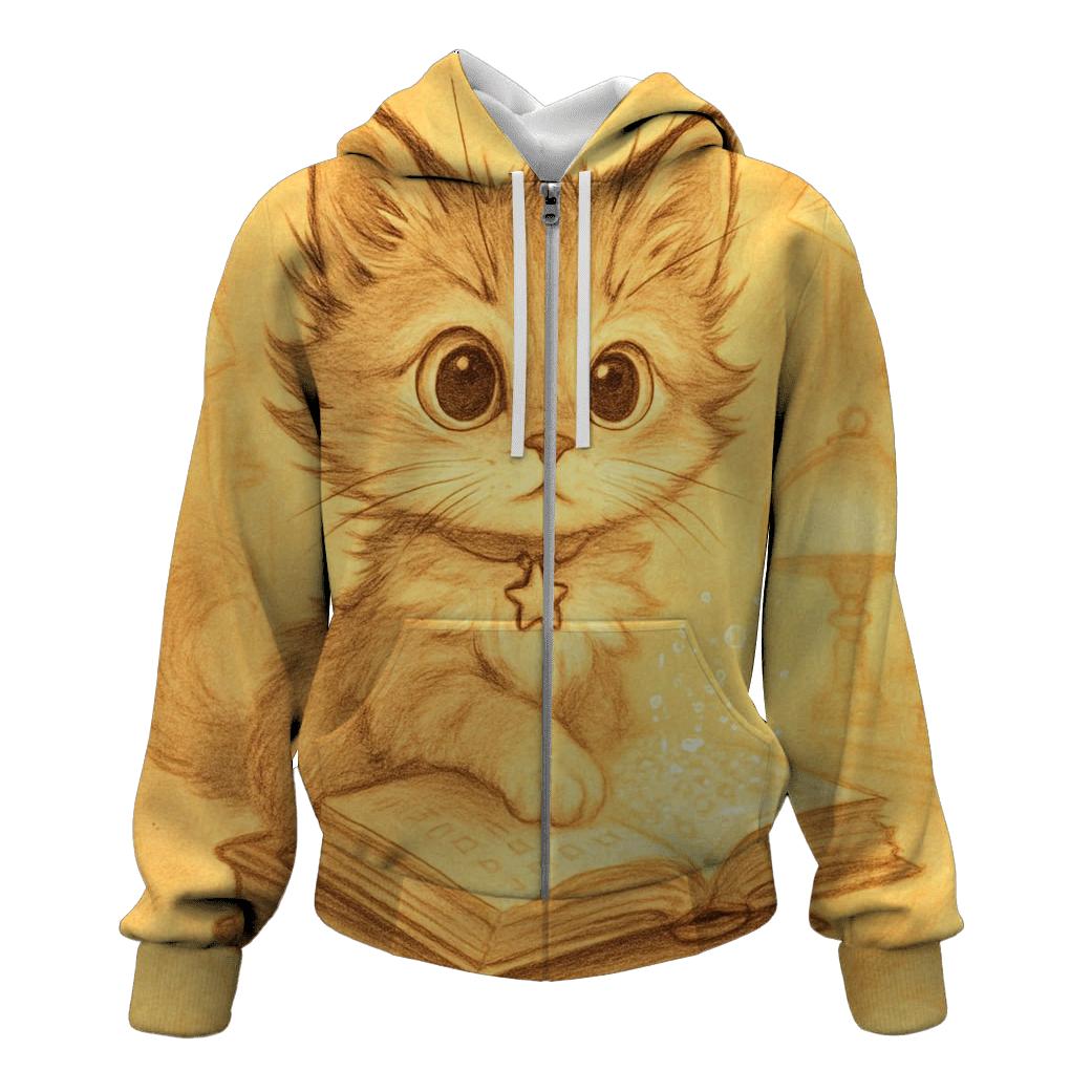 Library Of Whiskers lightweight hoodies