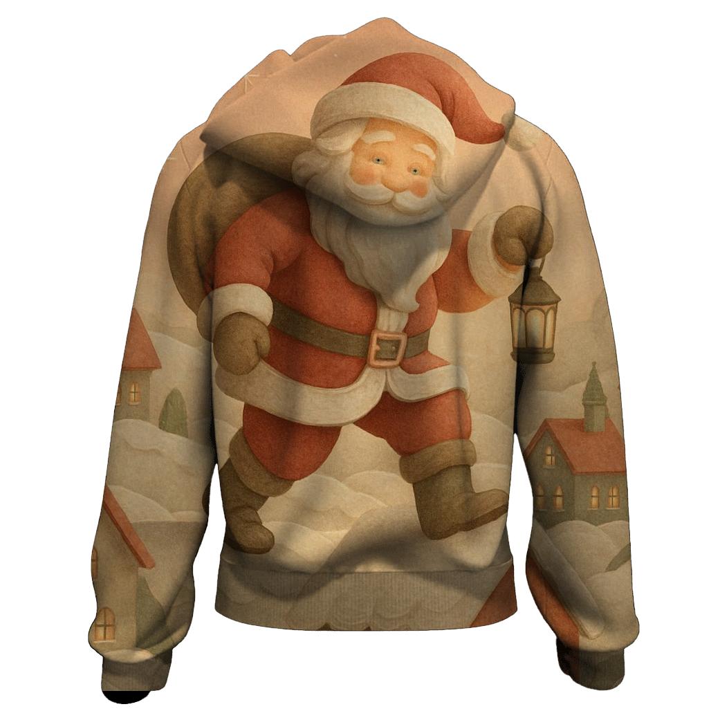 Paper Cut Storybook Santa hoodies fashion