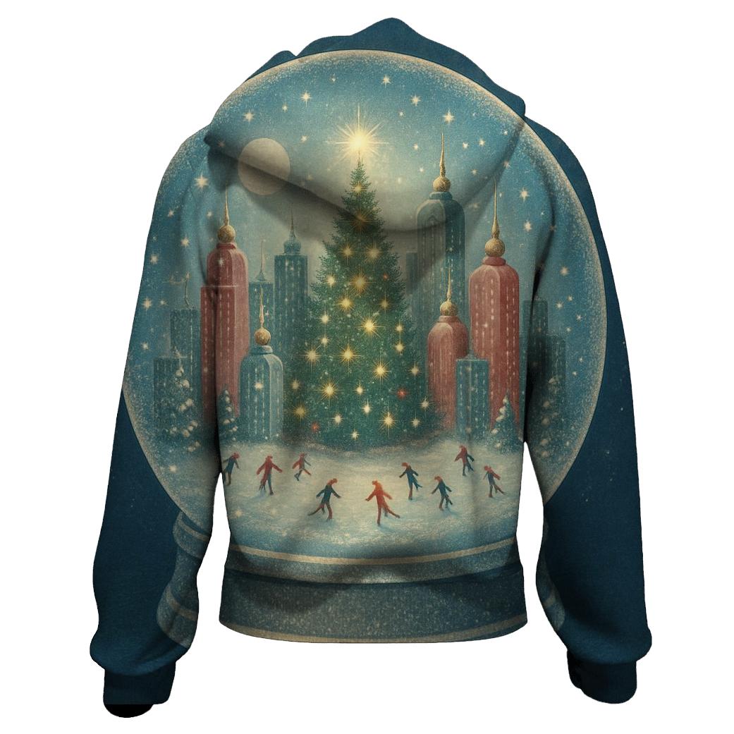 Snow Globe Cityscape heavyweight hoodies