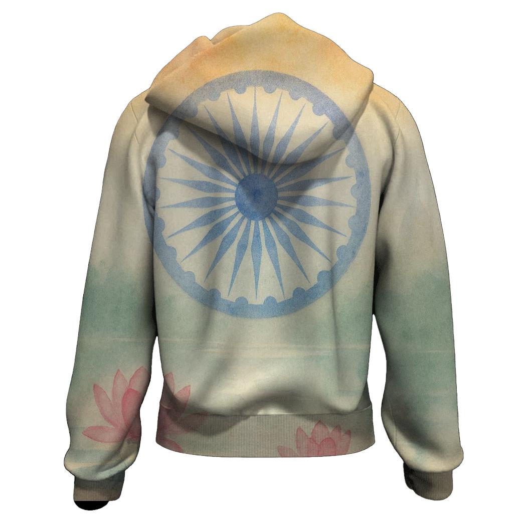 Monsoon Temple Watercolor hoodie styles