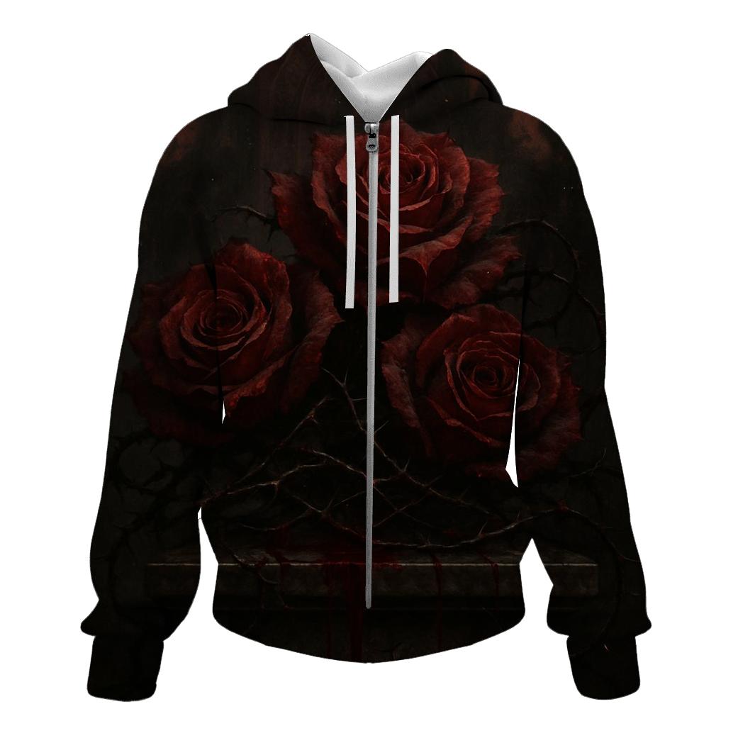 Bleeding Roses Of The Fallen Altar embroidered hoodies