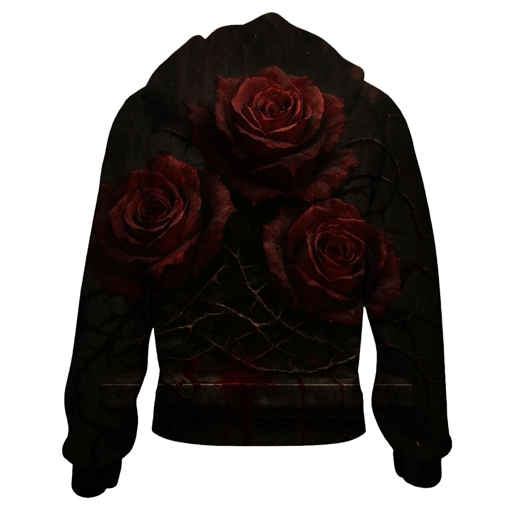 Bleeding Roses Of The Fallen Altar embroidered hoodies