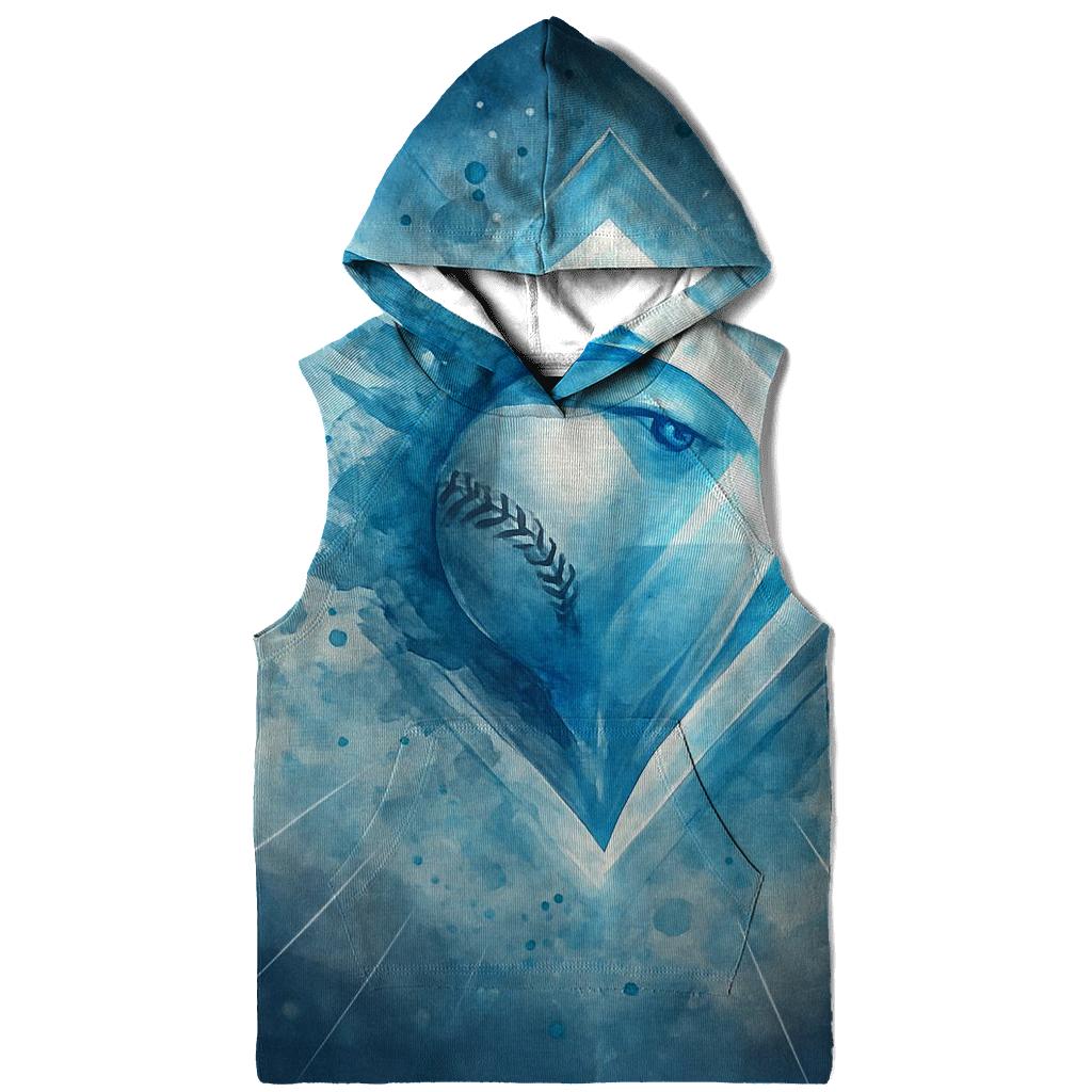 Feathered Diamond Fusion With Blue Jays embroidered hoodies