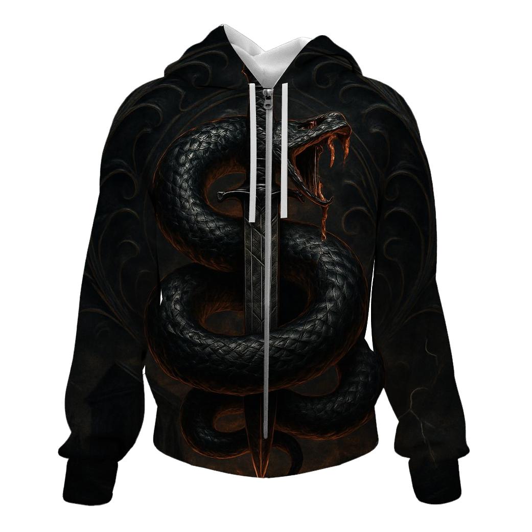 Serpent And Dagger Of Midnight Oath premium hoodies