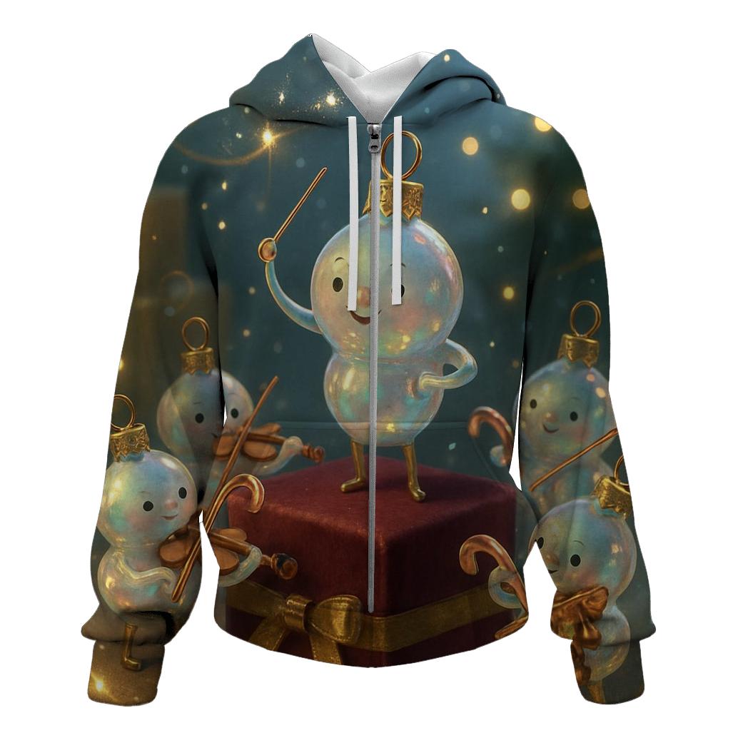 Ornament Orchestra zip-up hoodies