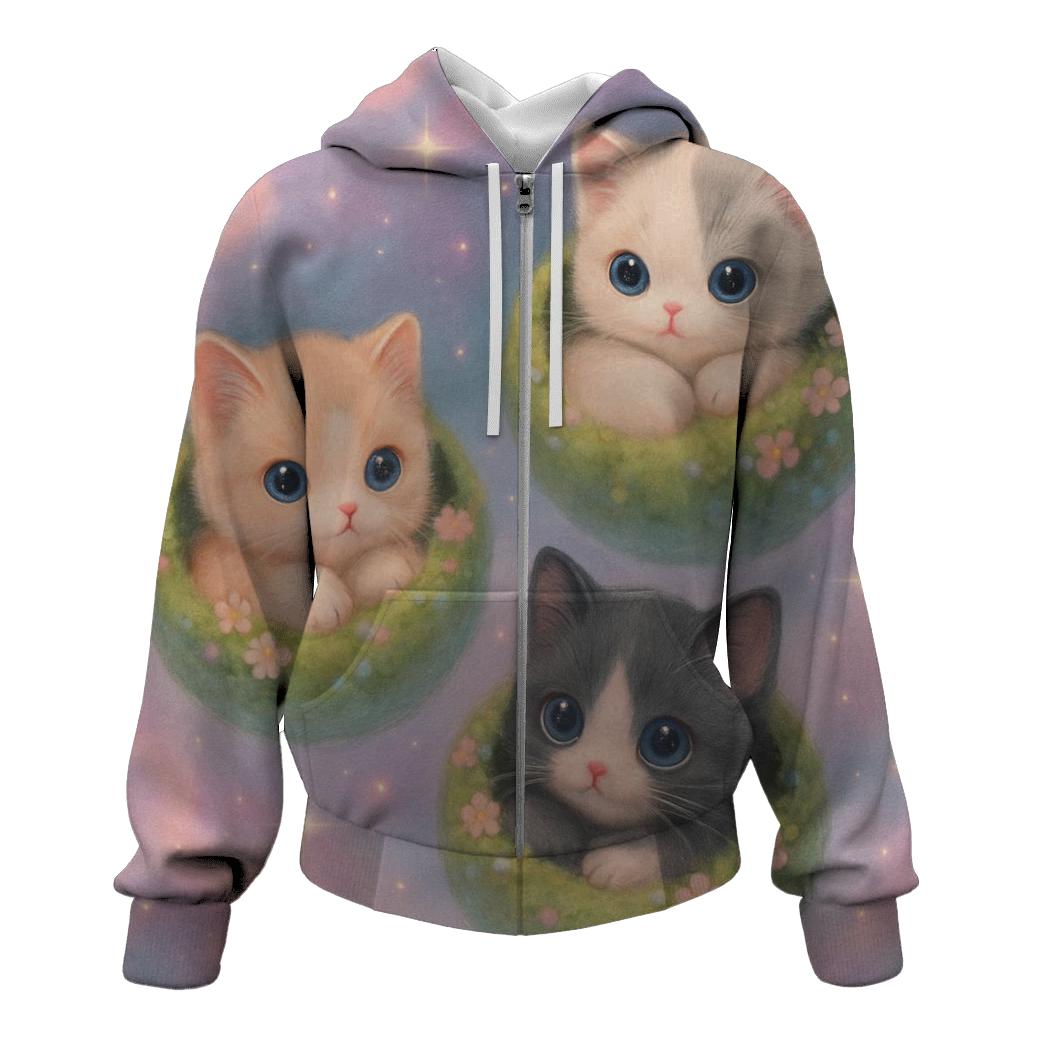 Pocket Planet Pals printed hoodies