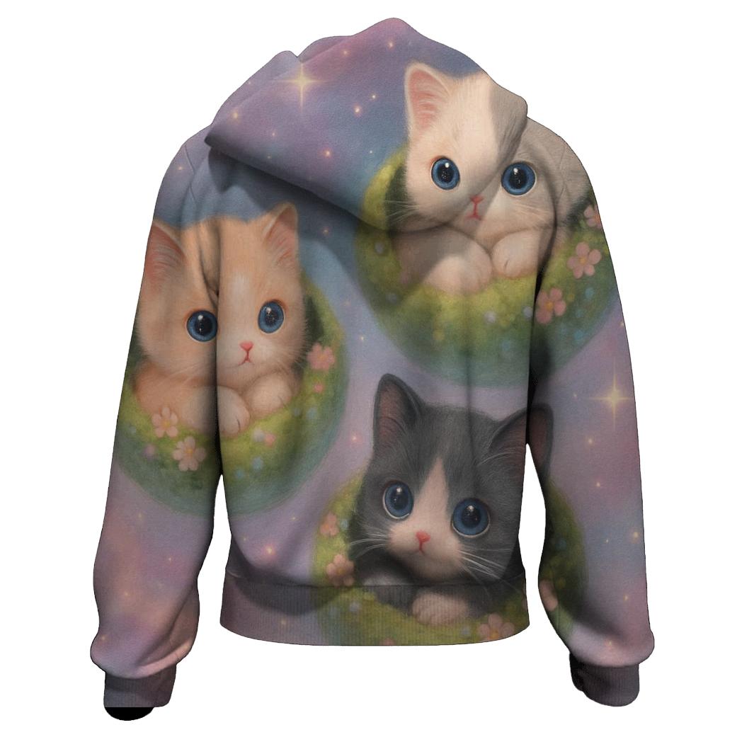 Pocket Planet Pals printed hoodies