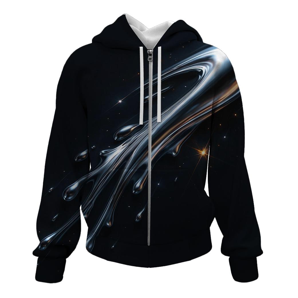 Metallic Comet Ribbon heavyweight hoodies