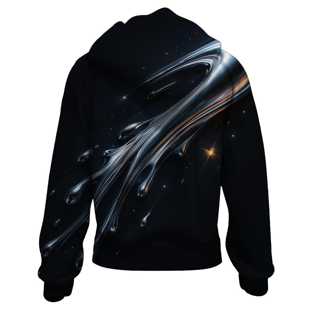 Metallic Comet Ribbon heavyweight hoodies