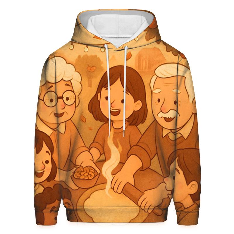 Apple Orchard Pie Circle zip-up hoodies