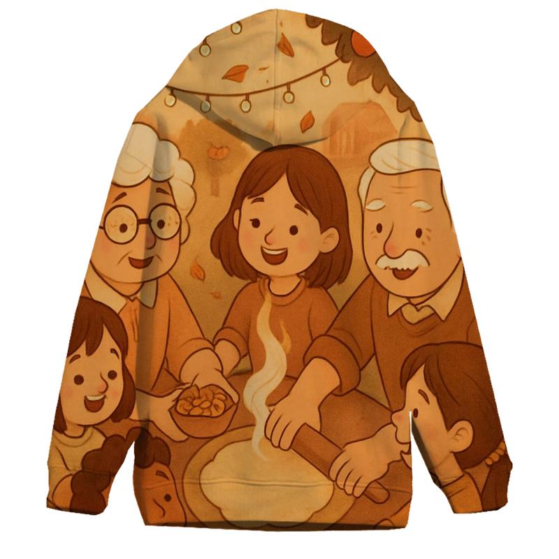 Apple Orchard Pie Circle zip-up hoodies