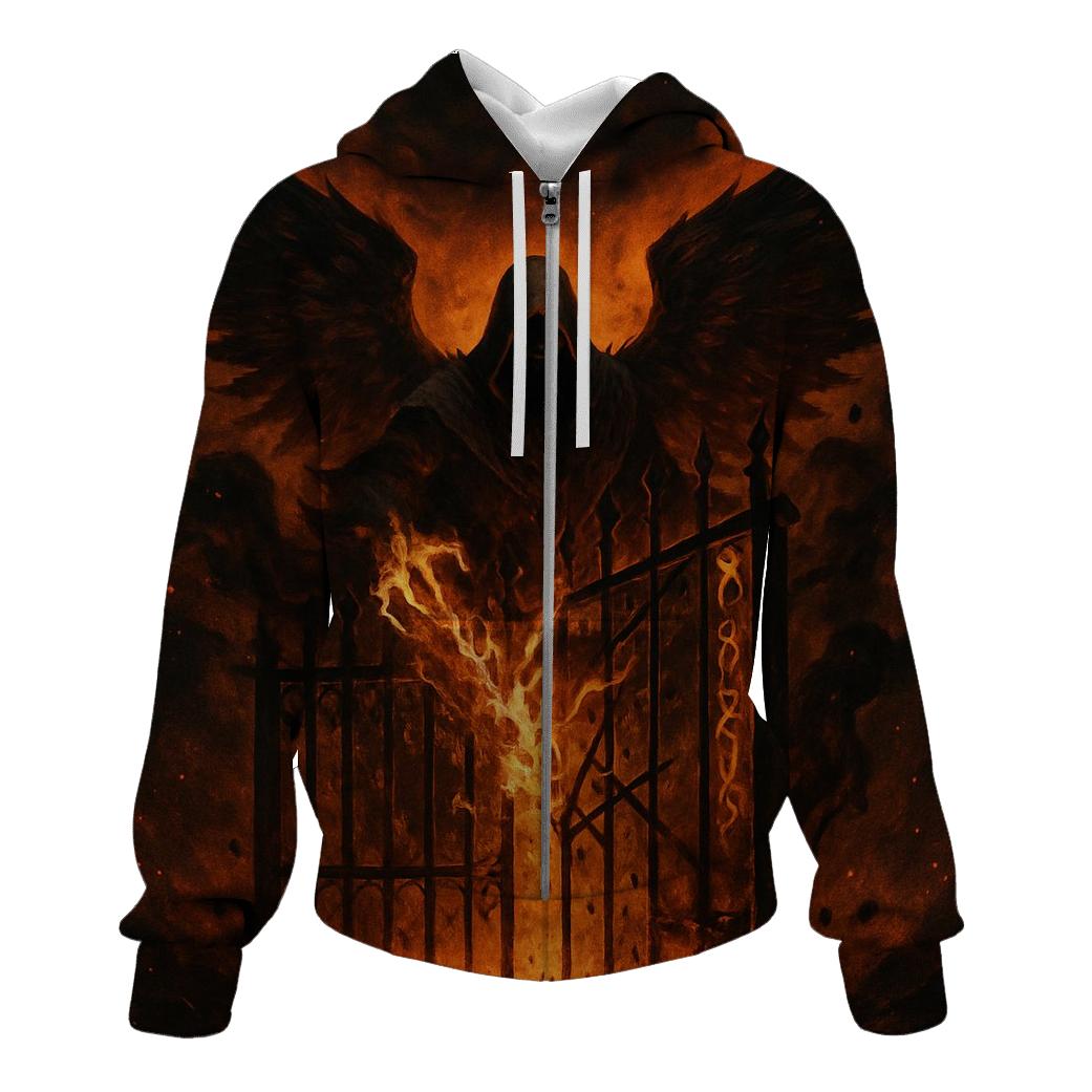 Wraith Of The Ember Gate zip-up hoodies