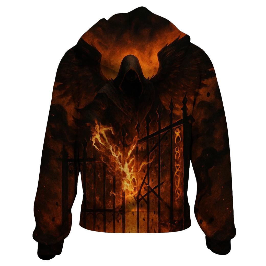 Wraith Of The Ember Gate zip-up hoodies