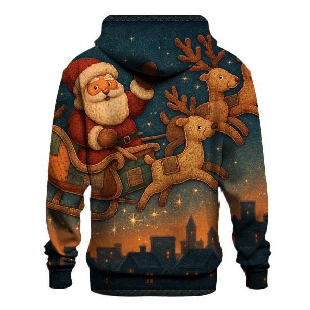 Santa Skyline Sleigh lightweight hoodies