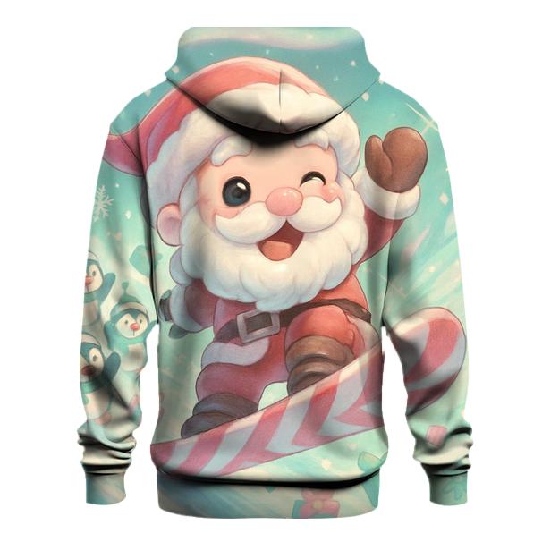 Chibi Snowboard Santa hoodie designs