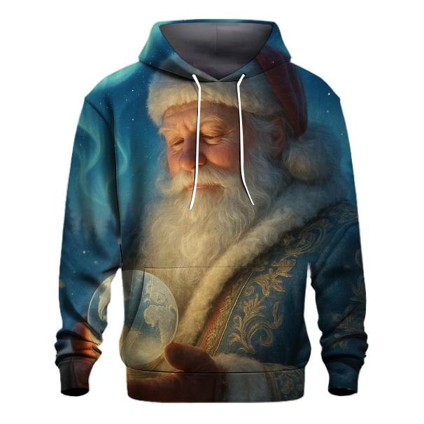Grand Aurora Santa Portrait zip-up hoodies