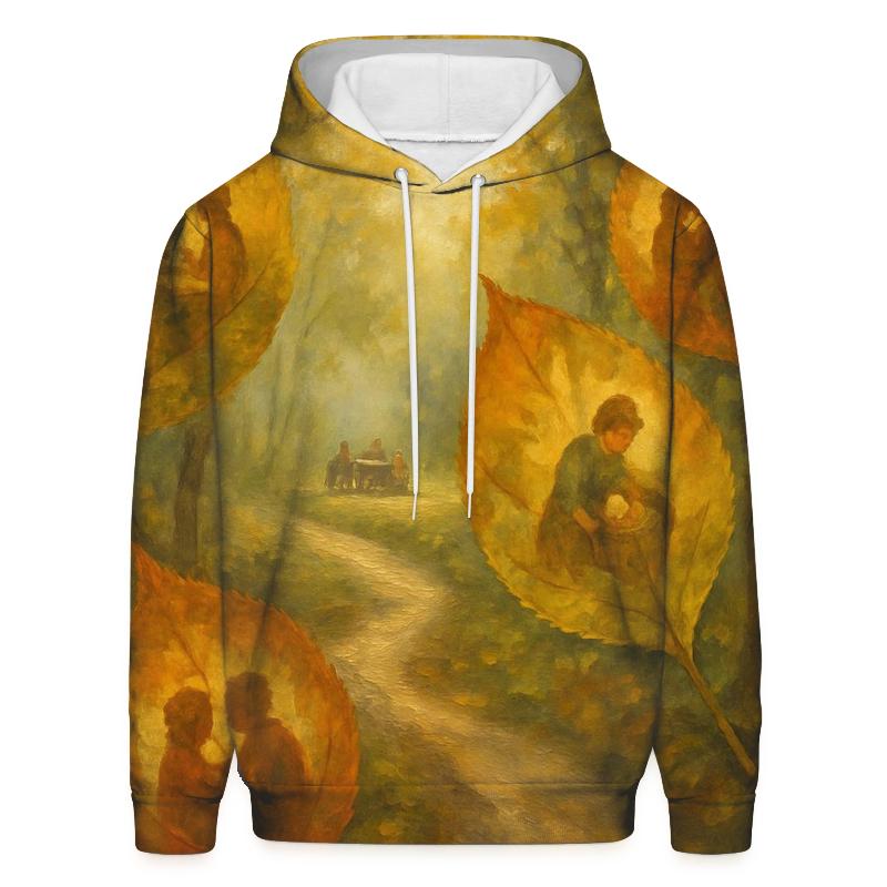 Golden Trail Of Thankful Leaves custom hoodies