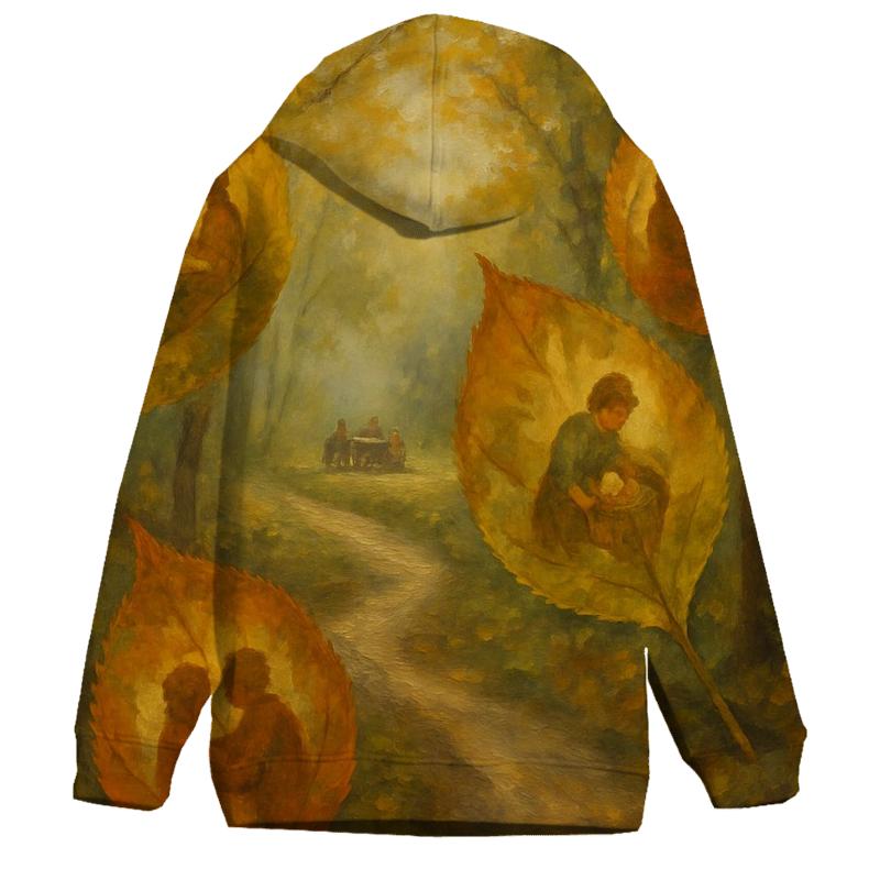 Golden Trail Of Thankful Leaves custom hoodies