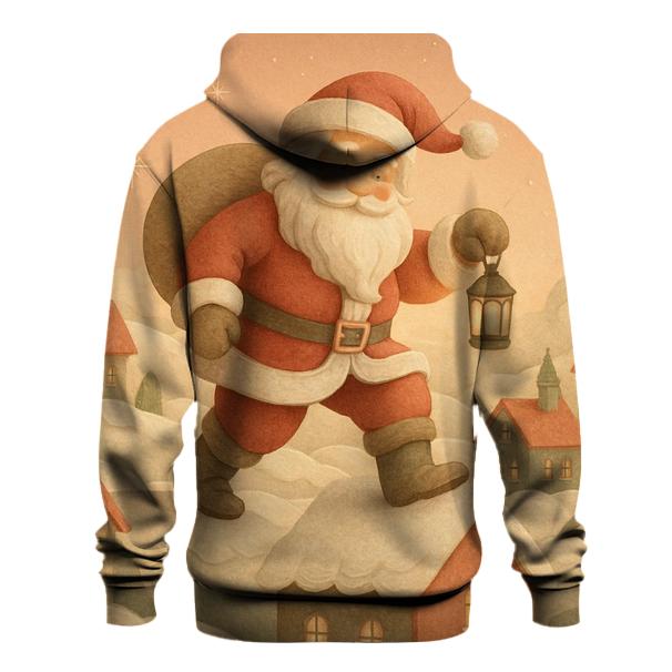 Paper Cut Storybook Santa pullover hoodies