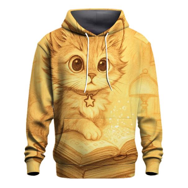Library Of Whiskers heavyweight hoodies