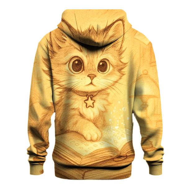 Library Of Whiskers heavyweight hoodies