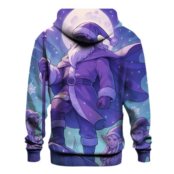 Frosted Anime Guardian Santa hoodie trends