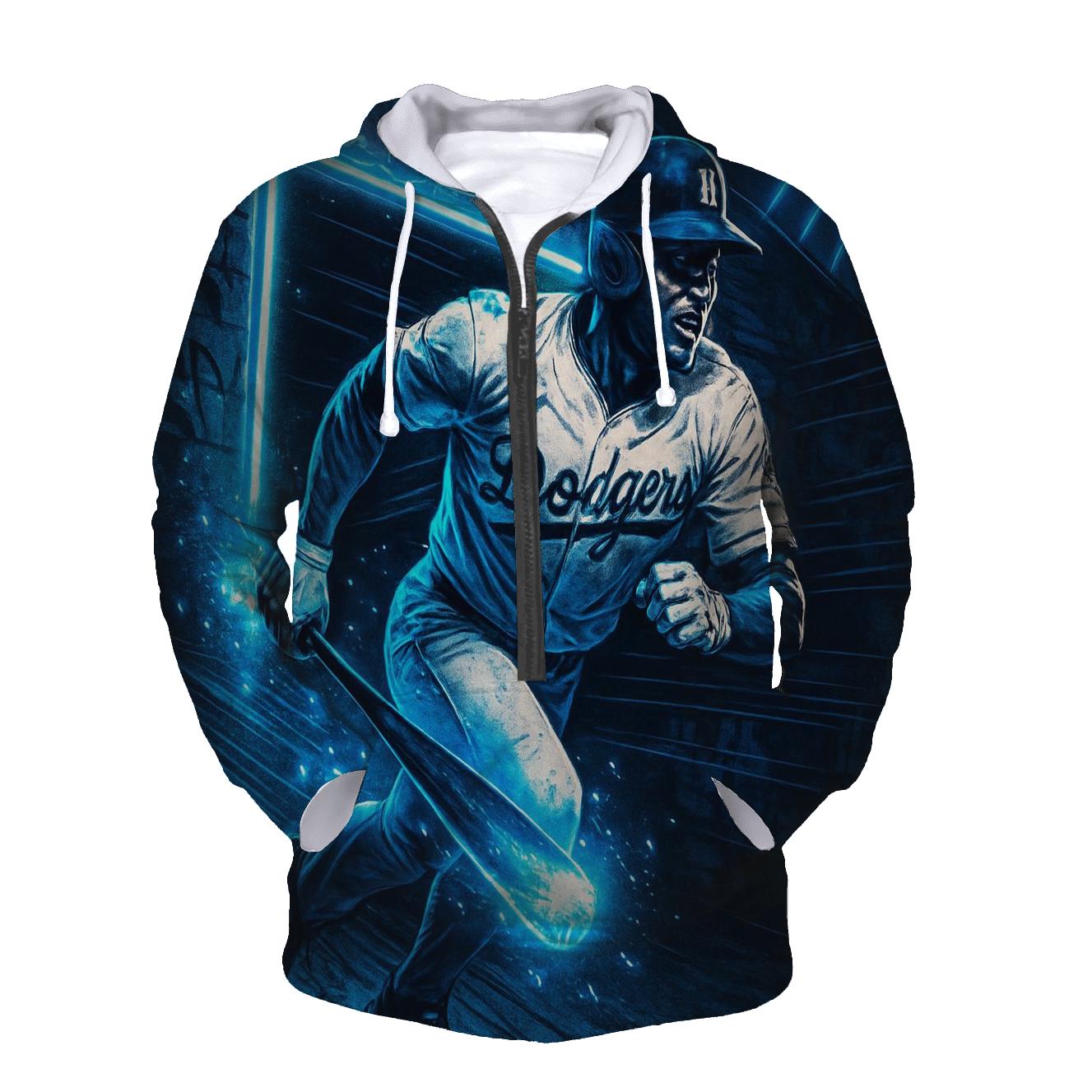 Neon Dugout Charge premium hoodies