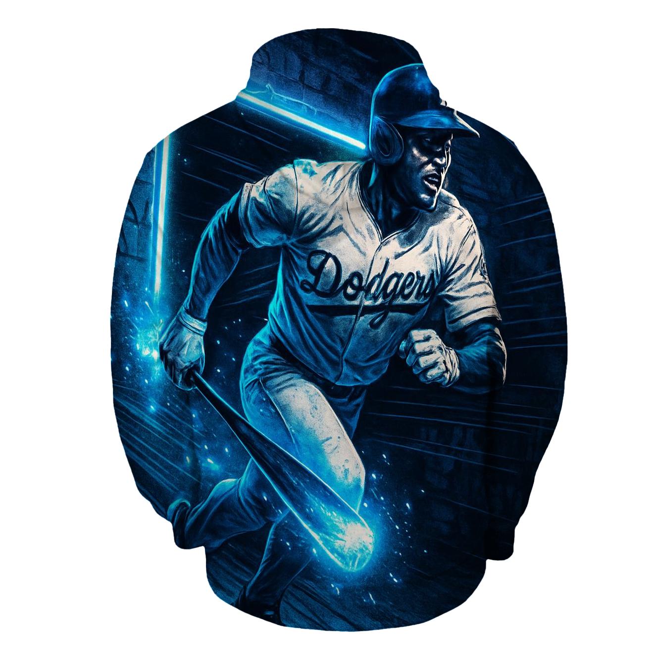 Neon Dugout Charge premium hoodies