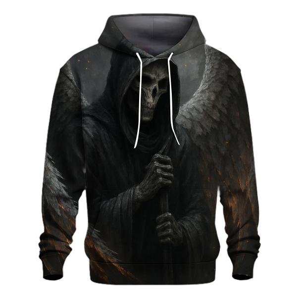 Fallen Angel In Ashen Wings premium hoodies