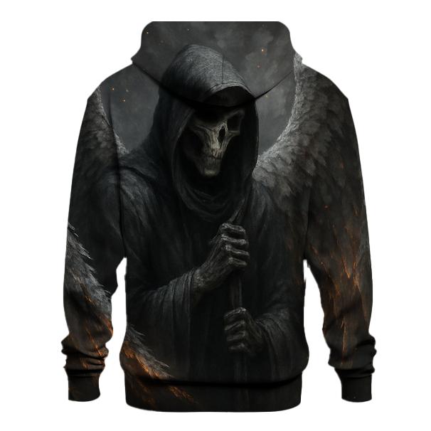 Fallen Angel In Ashen Wings premium hoodies