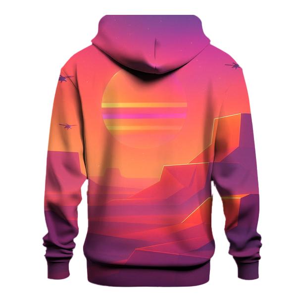 Sunset Circuit Mirage premium hoodies