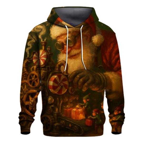 Candy Engine Santa pullover hoodies