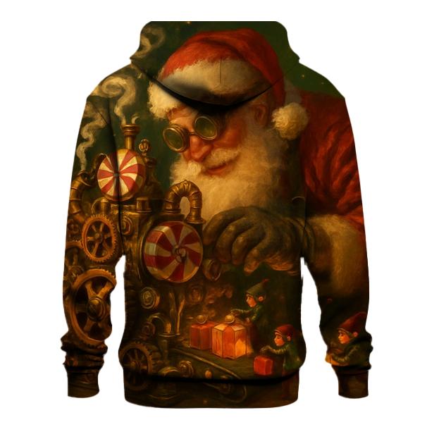Candy Engine Santa pullover hoodies