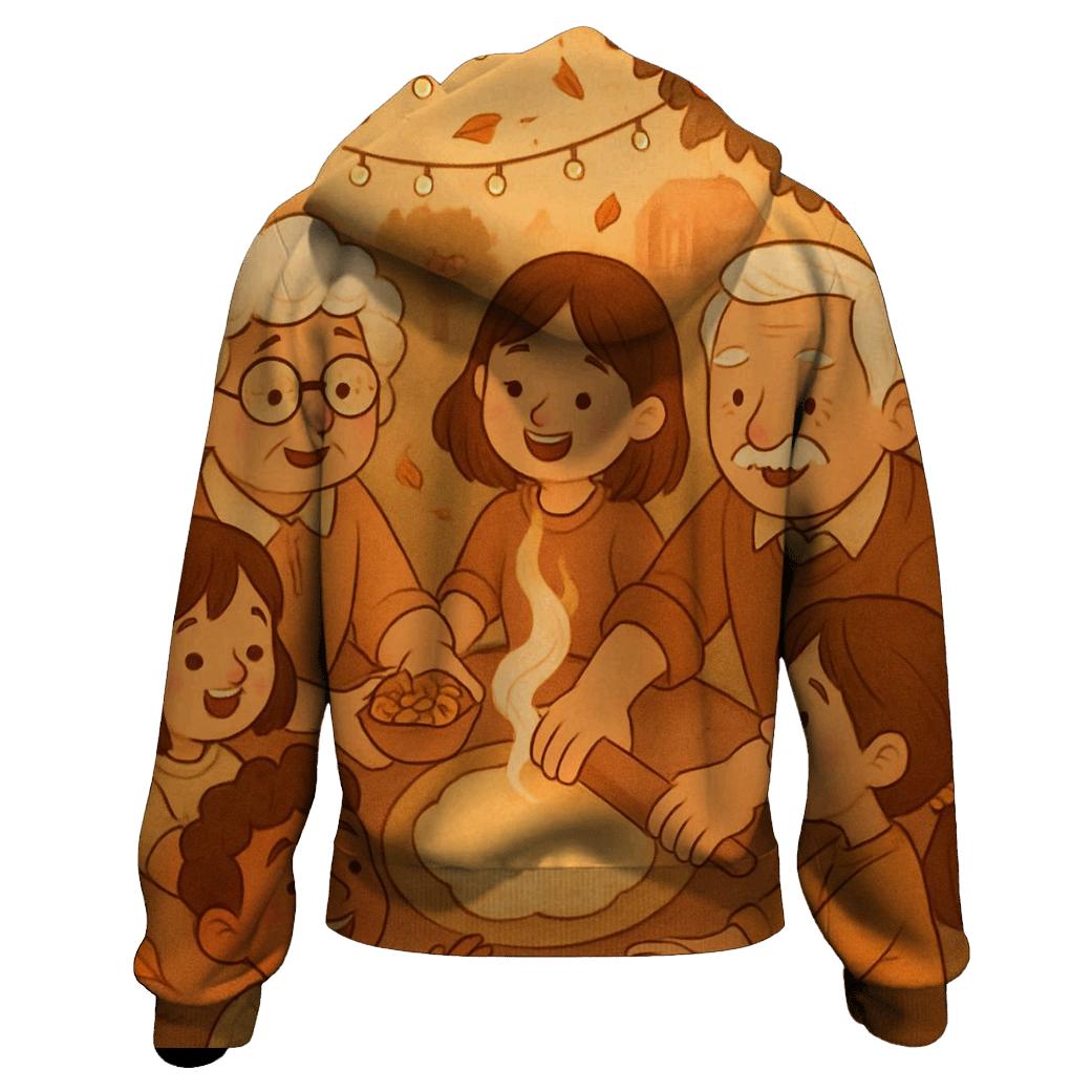 Apple Orchard Pie Circle printed hoodies