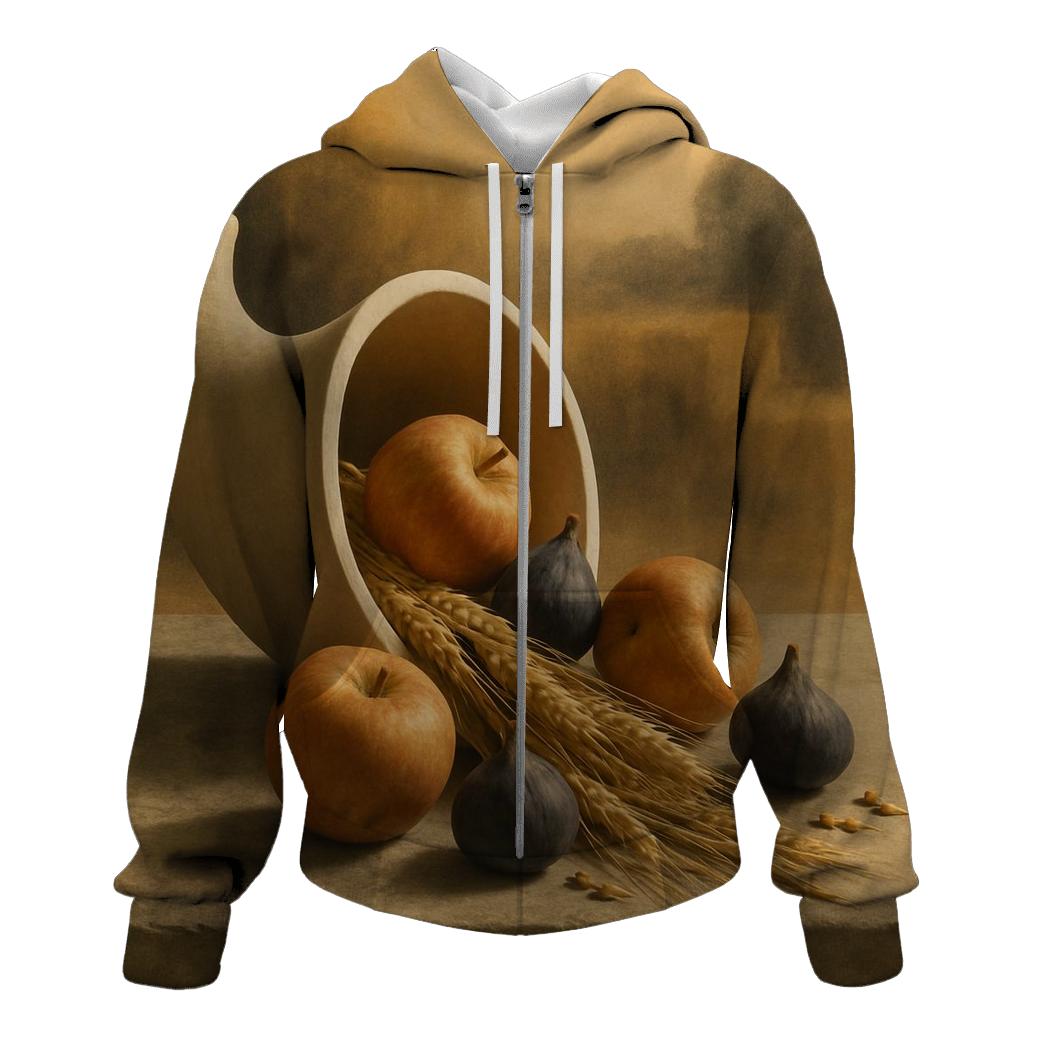 Sunlit Cornucopia On Stone Table hoodie designs